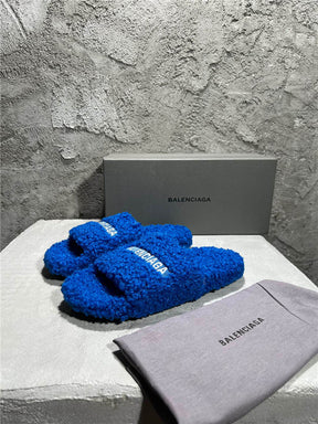 SLIDE BALENCIAGA INVERN ( AZUL )