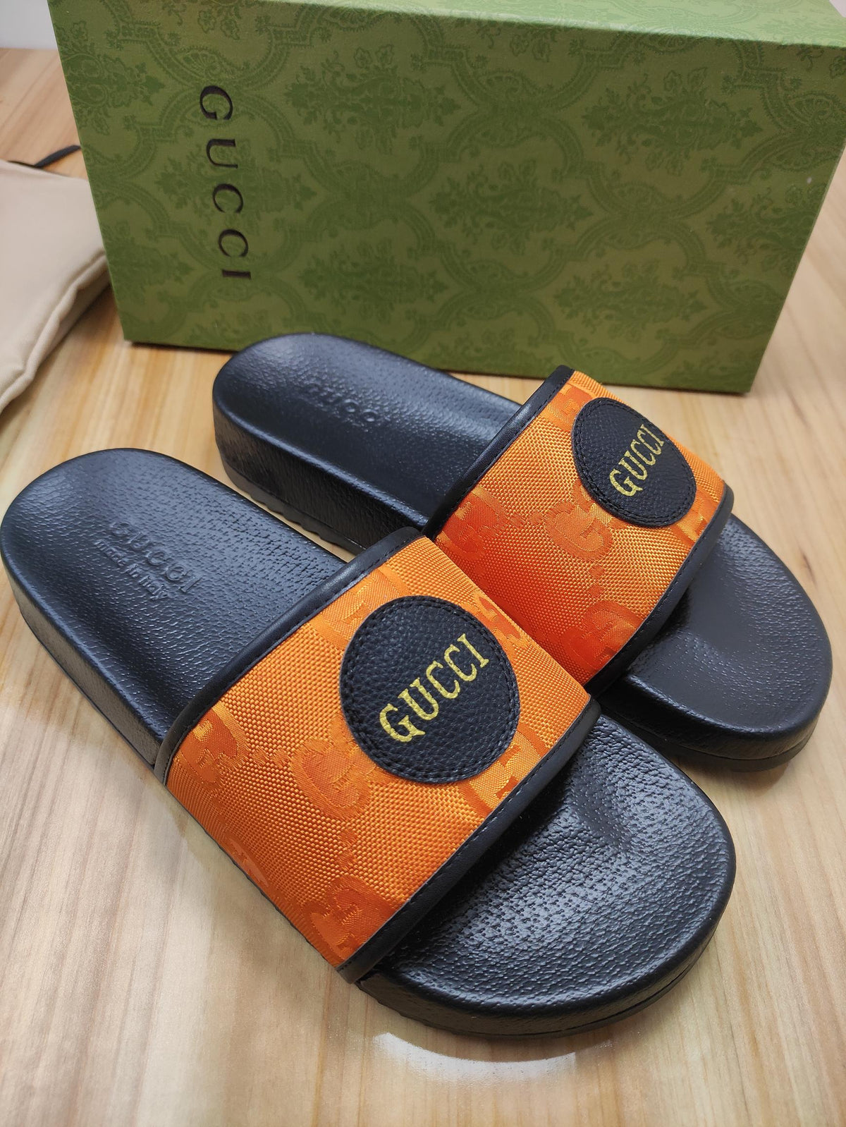 SLIDE GUCCI CUSTOM ( LARANJA )