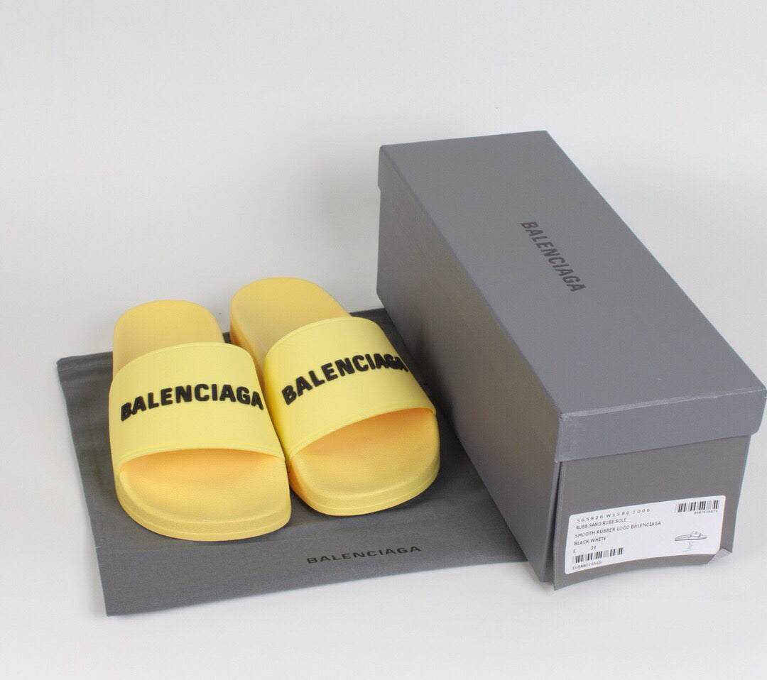 SLIDE BALENCIAGA TRADICIONAL ( AMARELO )