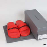 SLIDE BALENCIAGA TRADICIONAL ( VERMELHO )