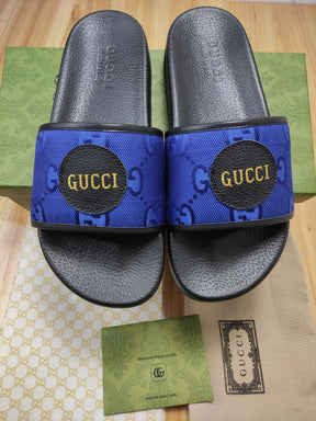 SLIDE GUCCI CUSTOM ( AZUL )