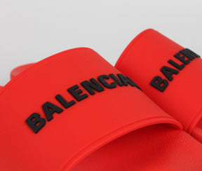 SLIDE BALENCIAGA TRADICIONAL ( VERMELHO )