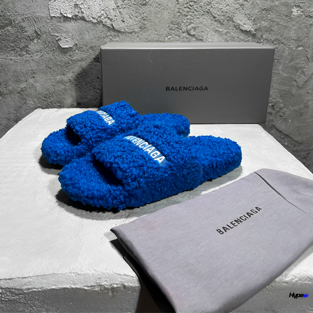 SLIDE BALENCIAGA INVERN ( AZUL )