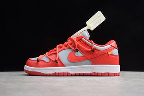 NK Dunk Low Off-White University Red