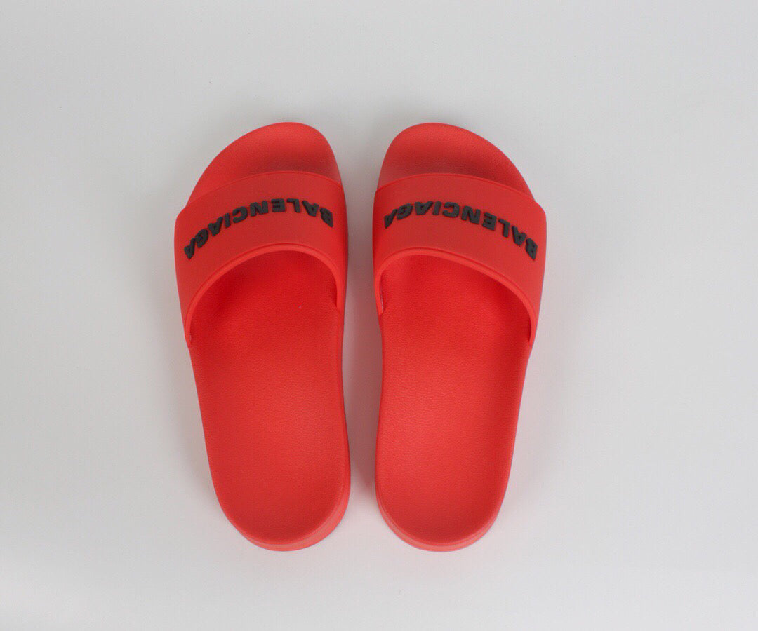 SLIDE BALENCIAGA TRADICIONAL ( VERMELHO )