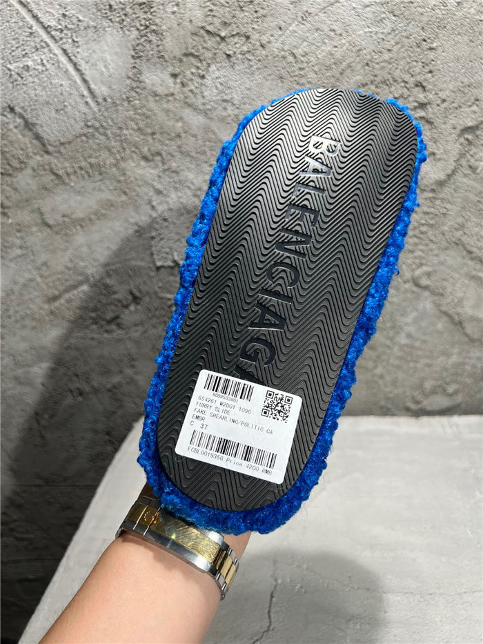 SLIDE BALENCIAGA INVERN ( AZUL )