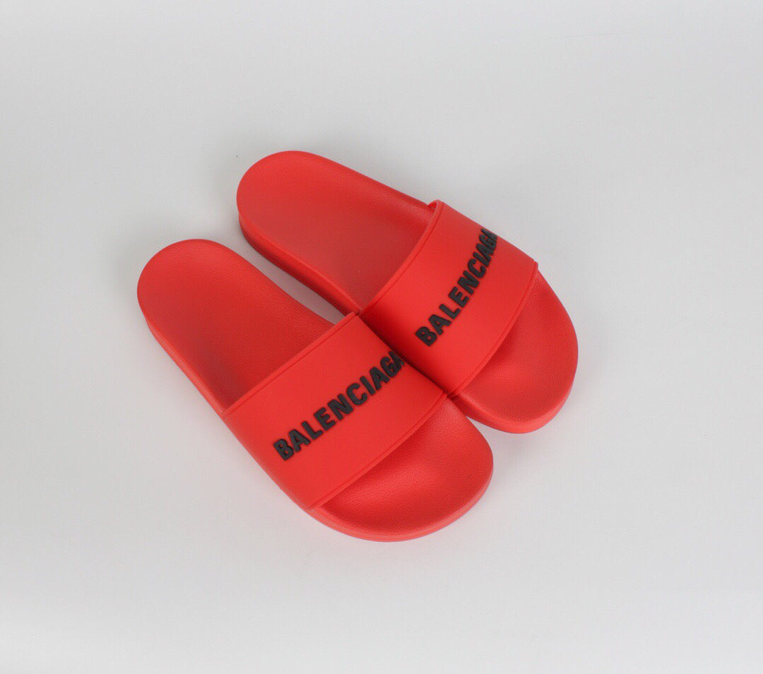 SLIDE BALENCIAGA TRADICIONAL ( VERMELHO )