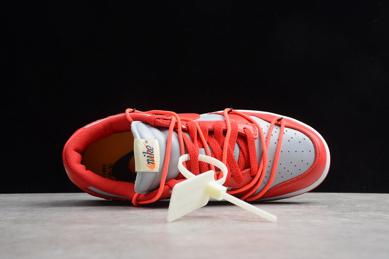 NK Dunk Low Off-White University Red