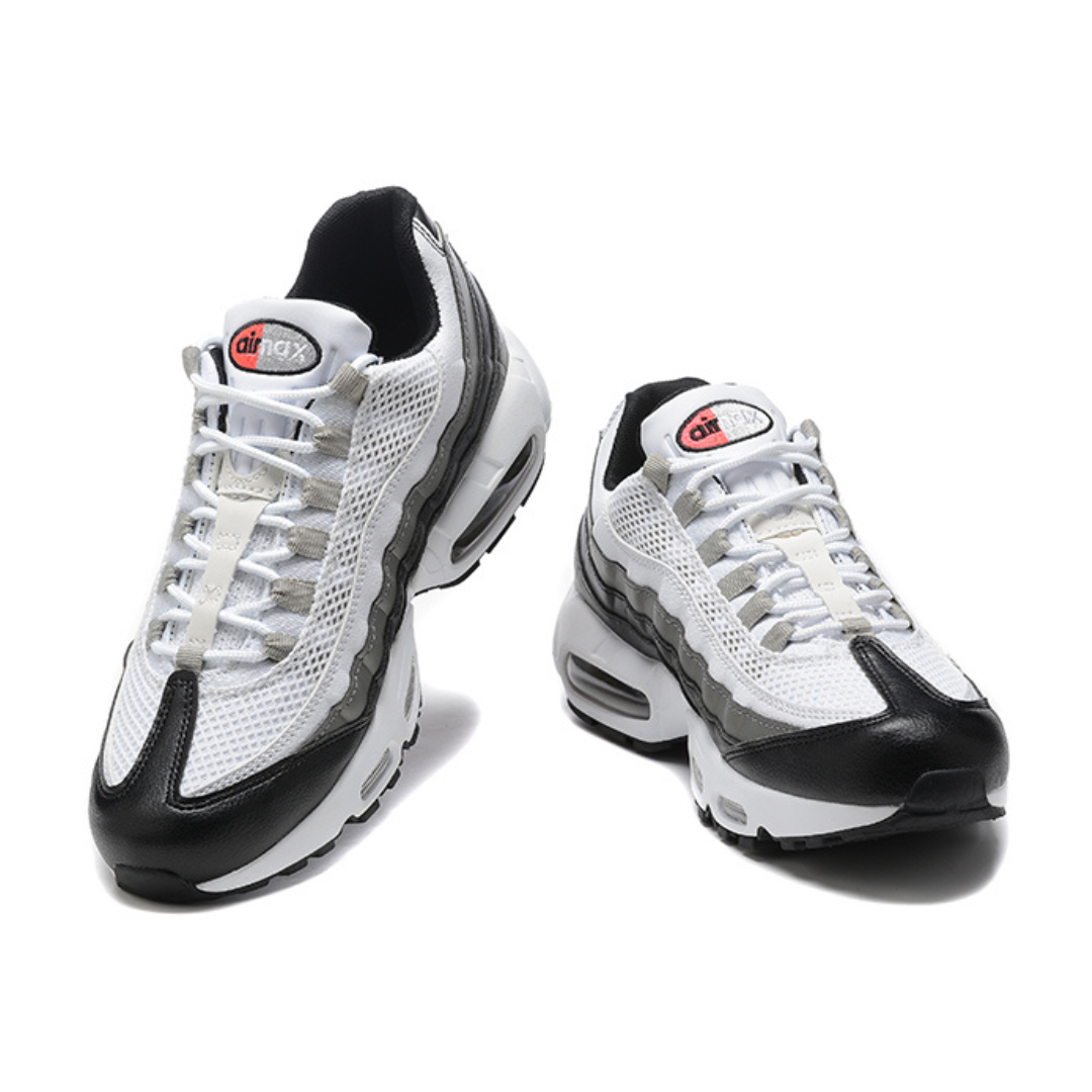 TÊNIS AIR MAX 95 "WHITE LIGHT IRON ORE BLACK PATENT"