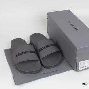 SLIDE BALENCIAGA TRADICIONAL ( CINZA )