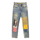 Calça Jeans Drew House Indigo Patchwork