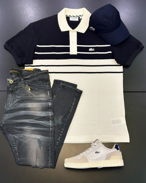 Kit Lcst com Polo, Calça Jeans, Tênis e Boné