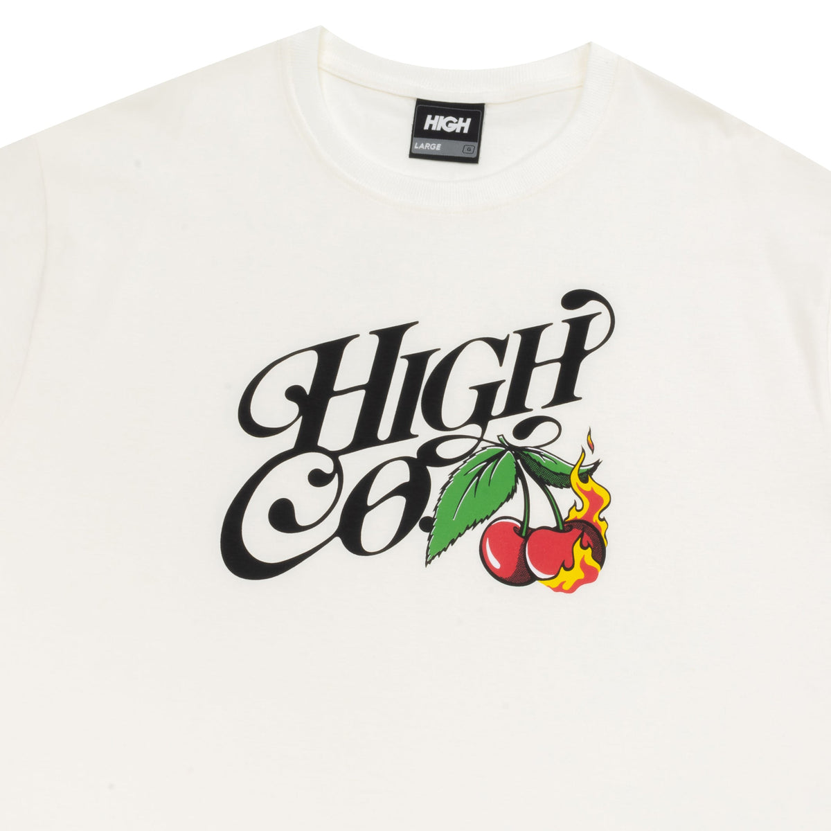 Camiseta High "Cherry" Branco