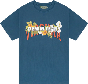 Camiseta Denim Tears "The Virginia 1619" Azul Marinho