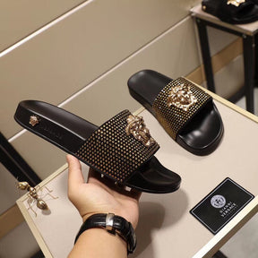 SLIDE VERSACE PREMIUM GOLD ( PRETO )