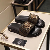 SLIDE VERSACE PREMIUM GOLD ( PRETO )