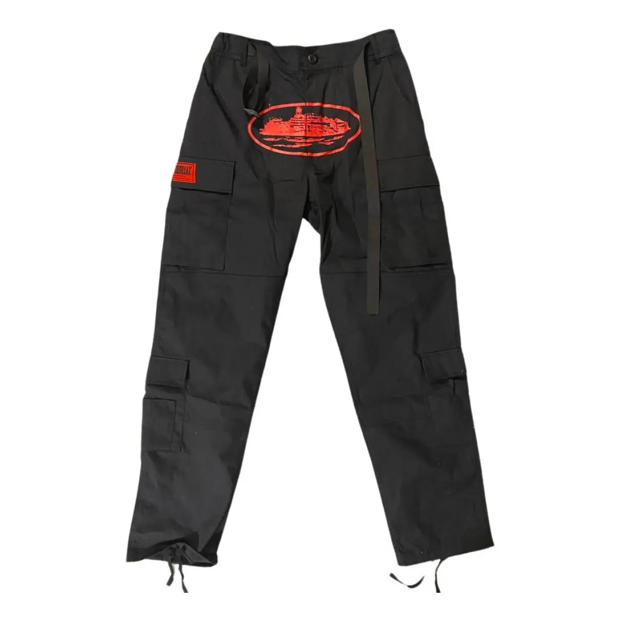 Calça Corteiz Guerillaz Cargo Black/Red