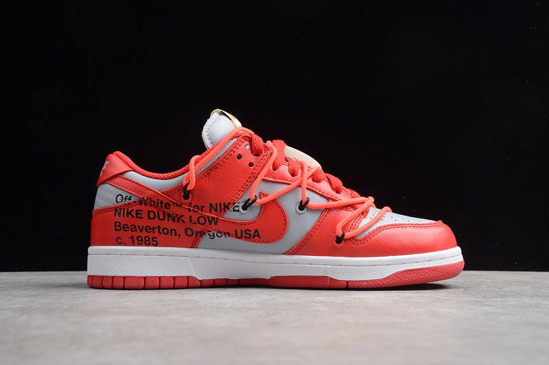 NK Dunk Low Off-White University Red