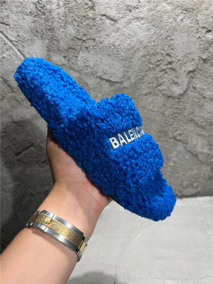 SLIDE BALENCIAGA INVERN ( AZUL )