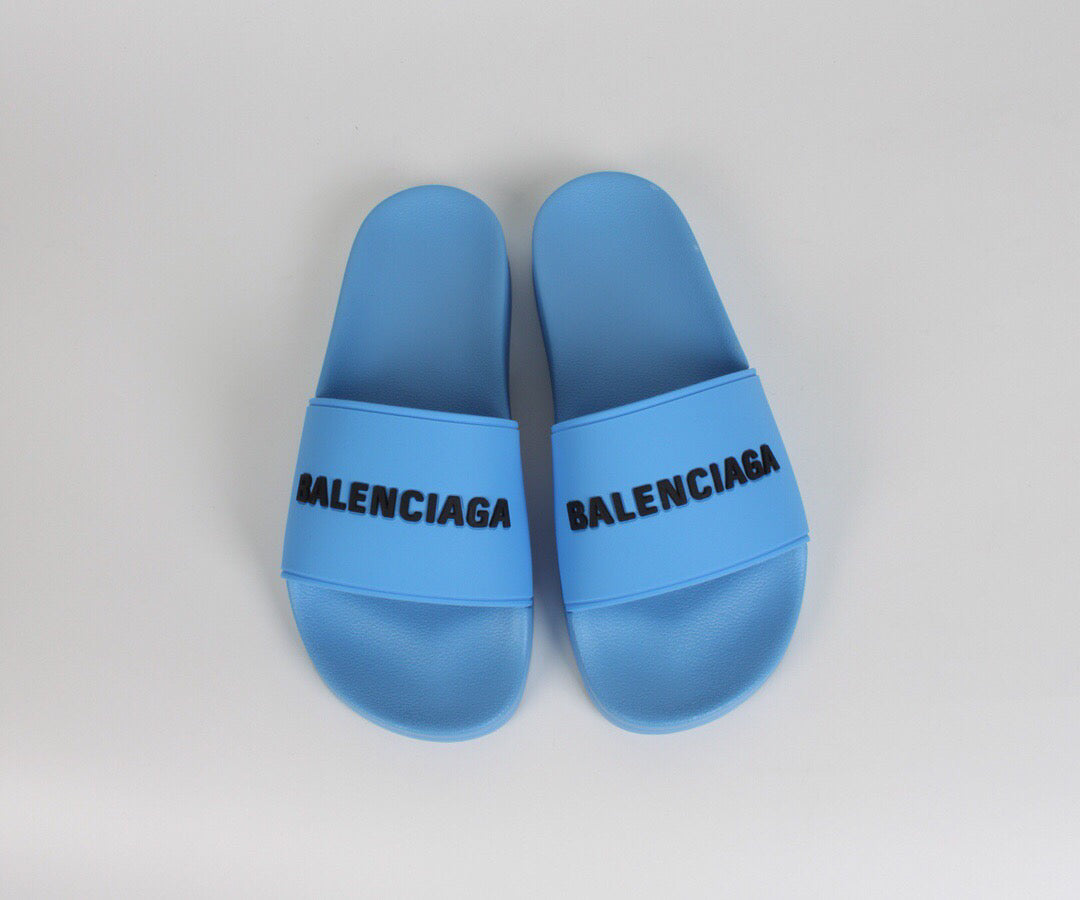 SLIDE BALENCIAGA TRADICIONAL ( AZUL CLARO )