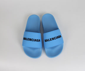 SLIDE BALENCIAGA TRADICIONAL ( AZUL CLARO )