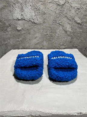 SLIDE BALENCIAGA INVERN ( AZUL )