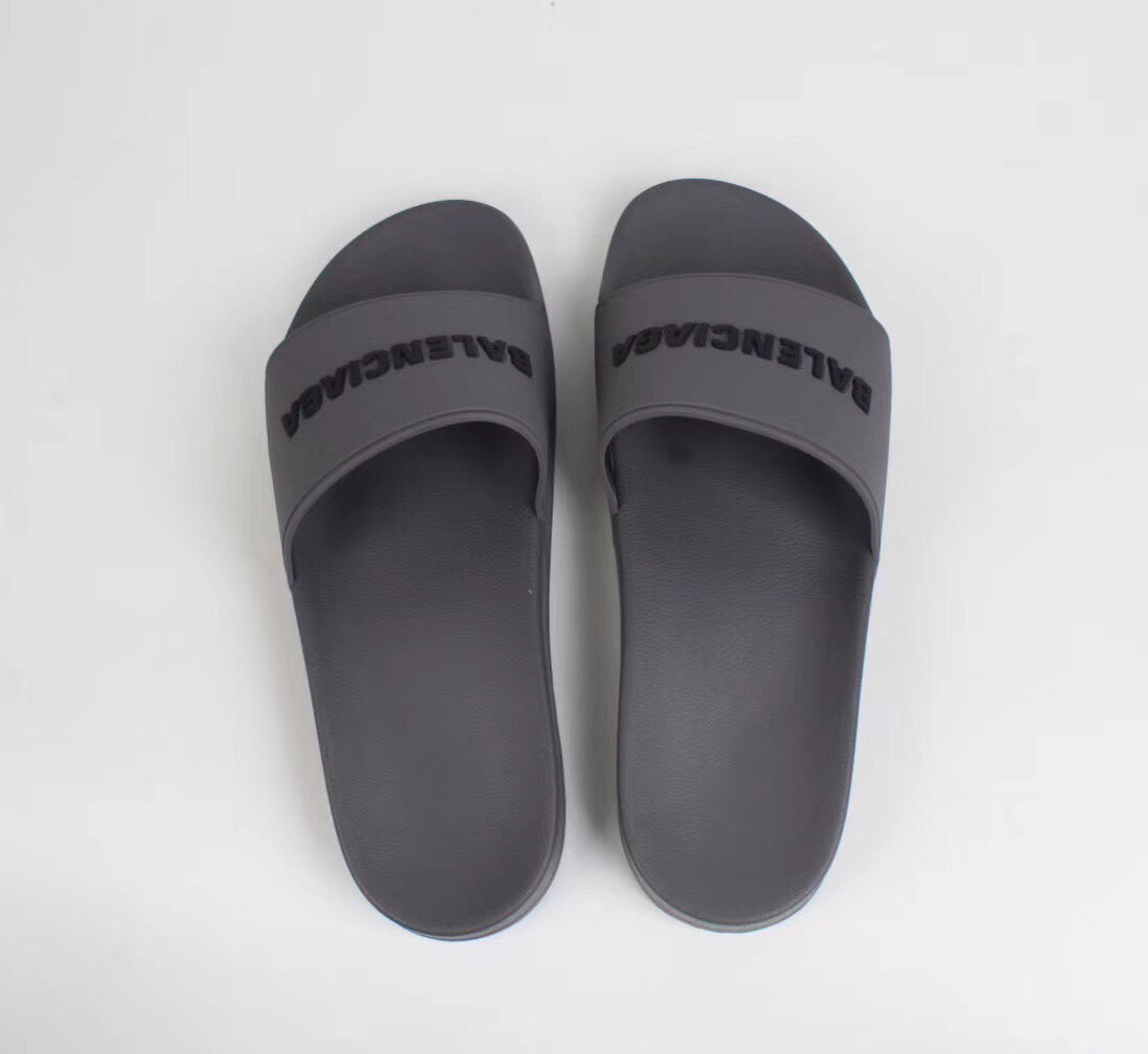 SLIDE BALENCIAGA TRADICIONAL ( CINZA )